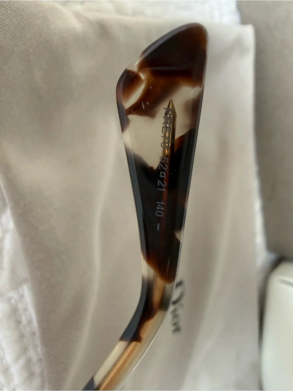 Christian Dior Reflected Aviator Sunglasses - Gold & Tortoise (52-21-140)